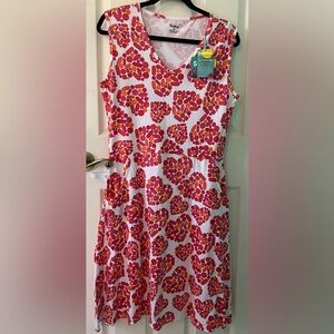 Svaha Pill Hearts NWT science dress with pockets size 12 large Valentine’s Day